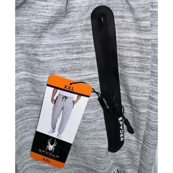 Spyder Mens XXL 2XL Gray Jogger Sweatpant Tapered Active Reflective 1437826 New - Picture 9 of 9